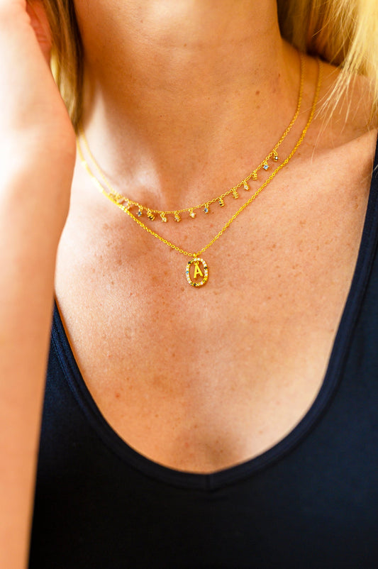 Mi Amor Gold Dipped Initial Necklace